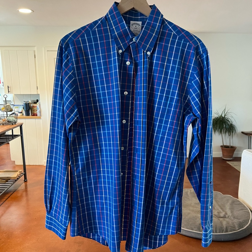 Blue Button Up - image 1